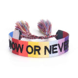 Friendship Charm Bracelet Embroidery Tassel Retro Couple Braided Jewelry