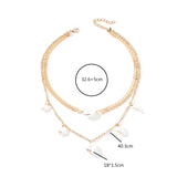 Heart Pearl Necklace Double Layered Love Pearl Necklace