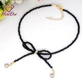 Women's Bow-Knot Crystal Choker Necklace Lady Neck Accessories