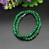Green Round Gemstone Beads Strand 19.5 Inches