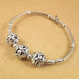 Tibetan Silver Miao Hollow Bracelet
