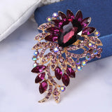 Crystal Flower Brooch High-end Rhinestone Dress Accessories