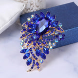 Crystal Flower Brooch High-end Rhinestone Dress Accessories