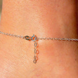 Women's Initial Anklet Stainless Steel Multiple Letters