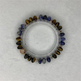 Yellow Tiger Eye Stone Abacus Beads Bracelet 7.5inch Y907