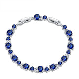 Cubic Zirconia Silver Bracelet for Women