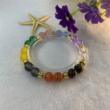 Tiger Eye Stone Bracelet 7.5inch Chain Girl Gift Y894