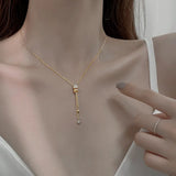 S925 Sterling Silver Necklace Zircon Diamond Wedding Jewelry