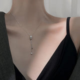 S925 Sterling Silver Necklace Zircon Diamond Wedding Jewelry