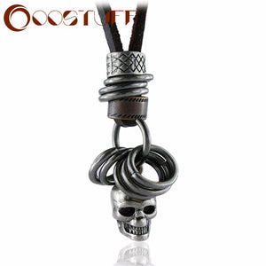 Statement Leather Necklace Choker Halloween Accessory