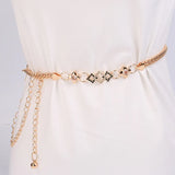 Women's Metal Chain Style Body Chain Dress Waist Belt