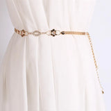 Women's Metal Chain Style Body Chain Dress Waist Belt