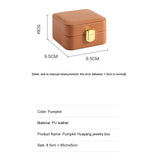 Women's Leather Jewelry Box Portable Display Case Travel Storage Rack