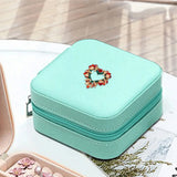 Women's Leather Jewelry Organizer Display Travel Jewelry Case Boxes