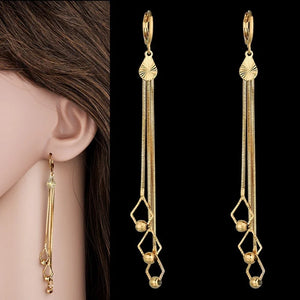 Tassel Drop Earrings For Women Kpop Bridal Party Jewelry EH334
