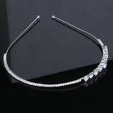 Crystal Zircon Alloy Headband Princess Bride Wedding Tiara