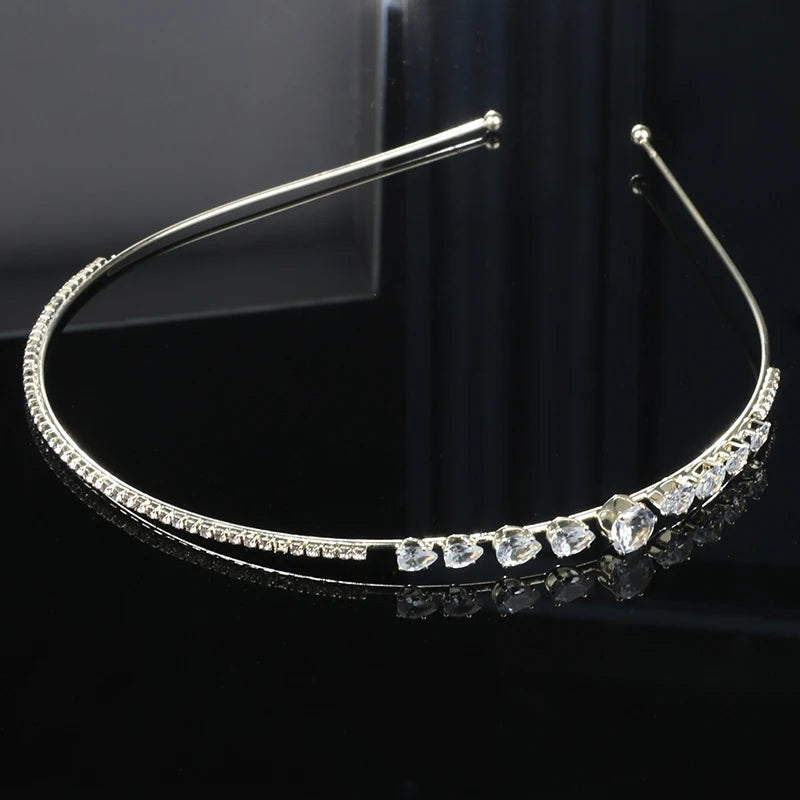 Crystal Zircon Alloy Headband Princess Bride Wedding Tiara