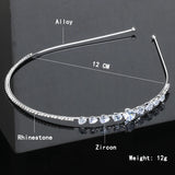 Crystal Zircon Alloy Headband Princess Bride Wedding Tiara