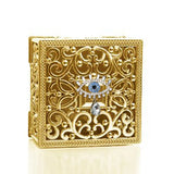 Women's Golden Jewelry Organizer Display Storage Box
