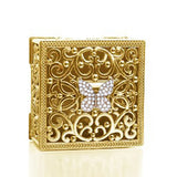 Women's Golden Jewelry Organizer Display Storage Box