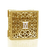 Women's Golden Jewelry Organizer Display Storage Box