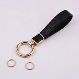 Metal Leather Keychain Holder Auto Keyring Accessories