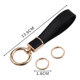Metal Leather Keychain Holder Auto Keyring Accessories