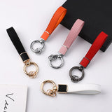 Metal Leather Keychain Holder Auto Keyring Accessories