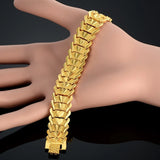 Heart Link Chain Bracelet Chunky Double Heart for Women Men