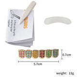 Multicolor Rhinestone Dental Grillz Hip Hop Party Body Jewelry