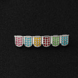 Multicolor Rhinestone Dental Grillz Hip Hop Party Body Jewelry