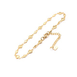 304 Stainless Steel Chain Anklet for Women Adjustable Light Jewelry