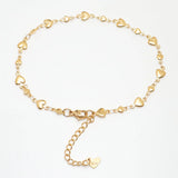 304 Stainless Steel Chain Anklet for Women Adjustable Light Jewelry