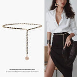 Women's Metal Belt Decoration Waist Chain Long Belt Dress Accessories
