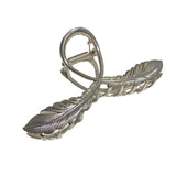 Metal Feather Hair Clip Geometric Shark Clip Party Headwear