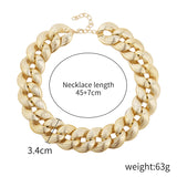 Colorful Acrylic Thick Necklace for Women Men Punk Choker