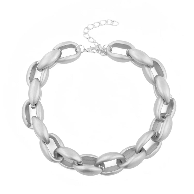 Colorful Acrylic Thick Necklace for Women Men Punk Choker