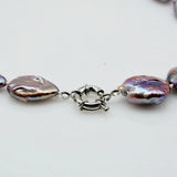 Purple Freshwater Pearl Baroque Necklace Vintage Style