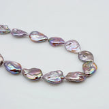 Purple Freshwater Pearl Baroque Necklace Vintage Style
