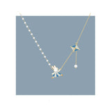 Kite-flying bunny Maiden Short Chain Collar Chain Jewelry