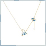 Kite-flying bunny Maiden Short Chain Collar Chain Jewelry