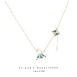Kite-flying bunny Maiden Short Chain Collar Chain Jewelry