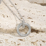 Women's Zircon 925 Silver Sweater Chain High Jewelry Gift
