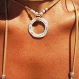 Women's Brown Leather Necklace Jewelry