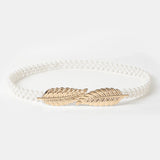 Women's Pearl Belt Elastic Belt Pair with Waist Wrap Dress