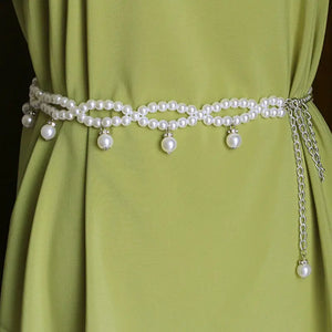 Women's Pearl Belt Waist Chain Pendant Wedding Decoration Chain