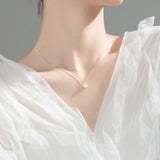 Pearl Choker Necklace 925 Sterling Silver Jewelry Girlfriend Gift
