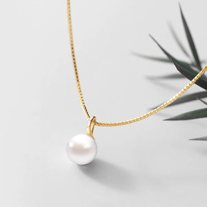Pearl Choker Necklace 925 Sterling Silver Jewelry Girlfriend Gift