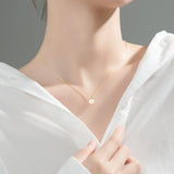 Pearl Choker Necklace 925 Sterling Silver Jewelry Girlfriend Gift