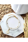 Women's Pearls Ball Chain Elizabeth Anklet